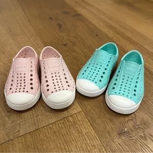 Native Jefferson Shoes - Toddler Size 8 (2 pairs)